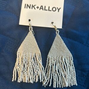 INK+ALLOY Beaded Fringe Earrings
